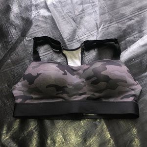 Pink active sports bra